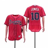 Braves 10 Chipper Jones Red Flexbase Jersey Sguo,baseball caps,new era cap wholesale,wholesale hats